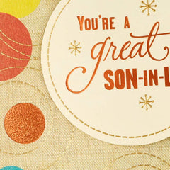A Son-in-Law Who Naturally Clicks Birthday Card
