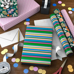 Fun Designs 3-Pack Assorted Wrapping Paper Mini Roll Bundle, 45 sq. ft. total