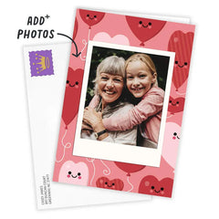 Fun Heart Balloons Custom Love Card