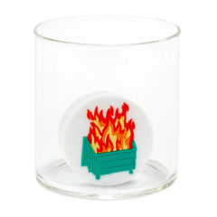 Charmers Dumpster Fire Funny Silicone Charm, 1.75" H