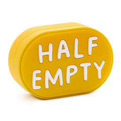 Charmers Half Full/Half Empty Funny Silicone Charm, 1.88" W