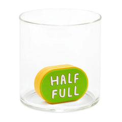 Charmers Half Full/Half Empty Funny Silicone Charm, 1.88" W
