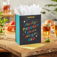 9.6" Getting Old Medium Birthday Gift Bag