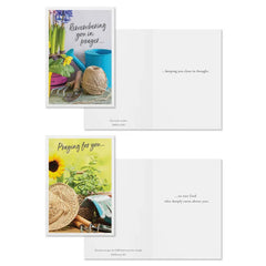 Gardening Scenes Assorted Religious Praying for You Cards, Box of 12