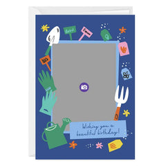 Beautiful Garden Wishes Custom Birthday Card