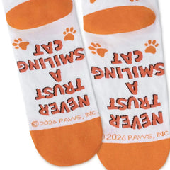 Garfield Poses and Paw Prints Novelty Crew Socks