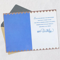 You Fit In Just Perfectly and Make Us Proud Birthday Card for Son-in-Law