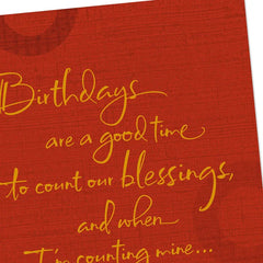You're a Blessing to Me Birthday Card