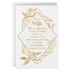 I'm the Luckiest Man Birthday Card for Wife