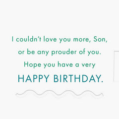 You Fill My Heart With Love and Pride Birthday Card for Son