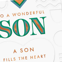 You Fill My Heart With Love and Pride Birthday Card for Son