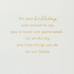 Love, Admired and Celebrated Birthday Card for Son-in-Law