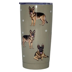 E&S Pets German Shepherd Stainless Steel Tumbler, 20 oz.