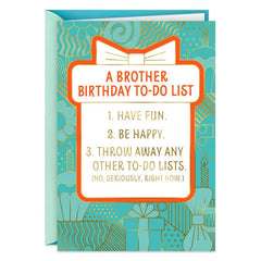 Have Fun and Relax Today Birthday Card for Brother