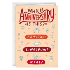 Milestone Gift Themes Funny Anniversary Card