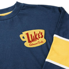 Gilmore Girls Luke's Diner Logo Blue Long-Sleeve Spirit Shirt