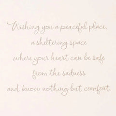 A Sheltering Space Sympathy Card