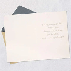 A Sheltering Space Sympathy Card