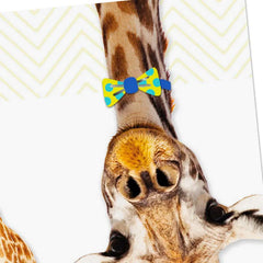 Giraffe in Bow Tie and Party Hat Birthday Card for Kids