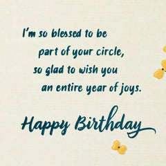 You Make the World Brighter Religious Birthday Card for Her