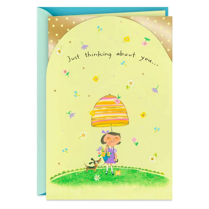 Showers of Blessings Religious Thinking of You Card