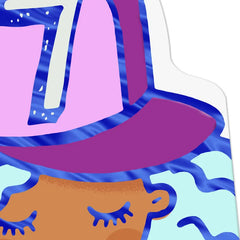 You're Super Fun to Celebrate 7th Birthday Card for Girls