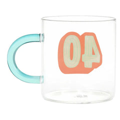 Glass 40th Birthday Mug, 17.5 oz.