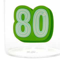 Glass 80th Birthday Mug, 17.5 oz.