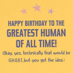 G.O.A.T. Funny Birthday Card