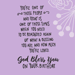 God Bless You Religious Birthday Card
