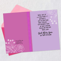 God Bless You Religious Birthday Card