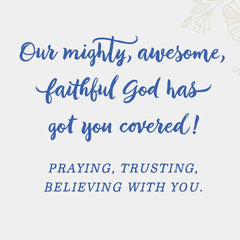 God Has Got You Covered Religious Encouragement Card