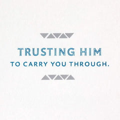 God Is Your Strength Religious Encouragement Card