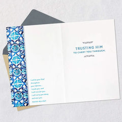God Is Your Strength Religious Encouragement Card