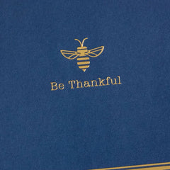 Gold Bee on Navy Blank Thank You Notes, Pack of 10