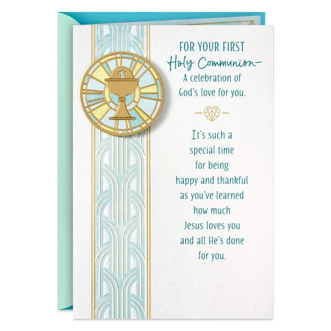 A Celebration of God's Love for You First Communion Card