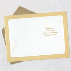 Praying for Comfort at this Sad Time Sympathy Card