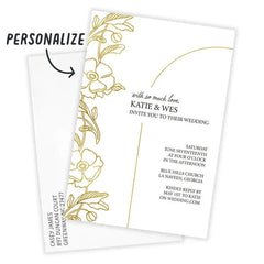 So Much Love Flat Wedding Invitation