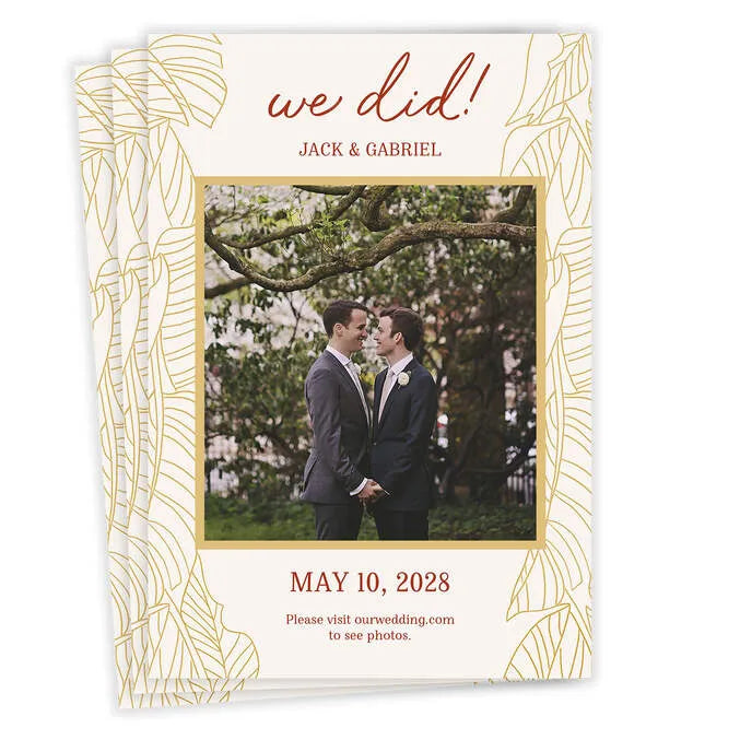 We Did Wedding Announcement