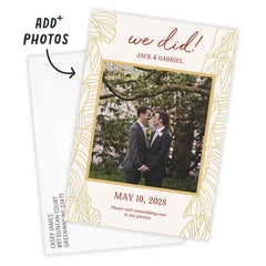 We Did Wedding Announcement