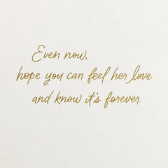 Her Love Is Forever Sympathy Card for Loss of Her