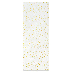 Gold Foil Flecks on White Tissue Paper, 4 sheets