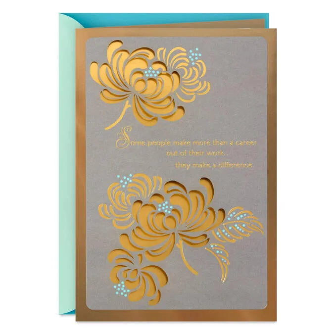 You Made a Difference Retirement Card