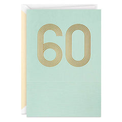 Laughing, Loving and Really Living 60th Birthday Card