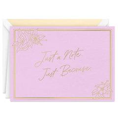 Just a Note on Pink Blank Notes, Pack of 10
