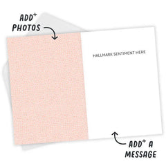 Pretty Blush and Blooms Frame Blank Custom Card
