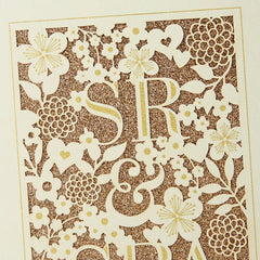 Floral Mr. and Mrs. Spanish-Language Wedding Card for Couple