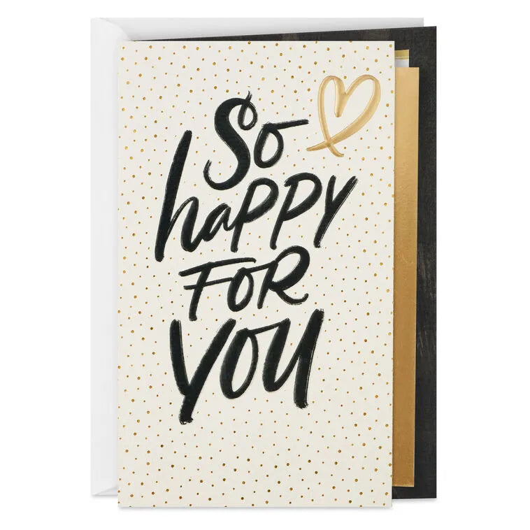 So Happy for You Wedding Card