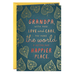 You Make the World Better Grandparents Day Card for Grandpa