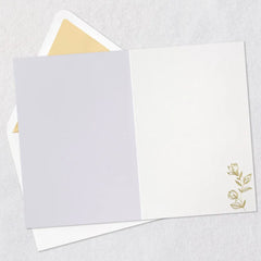 Hummingbird and Flowers Blank Thinking of You Card